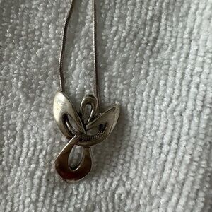 Silver Angel Pendant Necklace